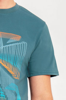 Арт. 61136 Футболка мужская 48-56 (5 шт) Цвет:синевато-зеленый - Идеал фото 5