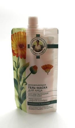 П.Р. АПТЕЧКА АГАФЬИ Д/ЛИЦА Гель-маска д/лица Увлажняющая д/сух.чувств.кожи 100мл мягк.уп. - Рецепты бабушки агафьи фото 2