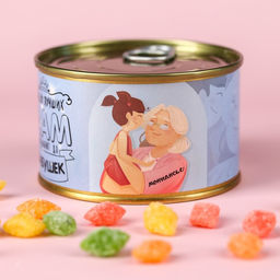 Монпансье Только лучших мам, карамель леденцовая в консервной банке, 140 г - Simaland фото 4