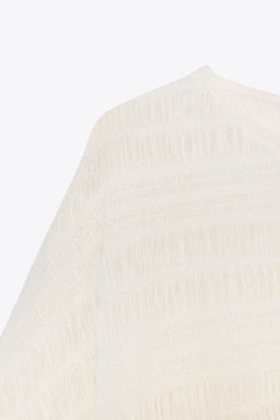 ASYMMETRIC TEXTURED CAPE - Zara фото 8