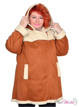 Дубленка-куртка Модель №1793 размеры 44-84 - Plusmoda фото 4