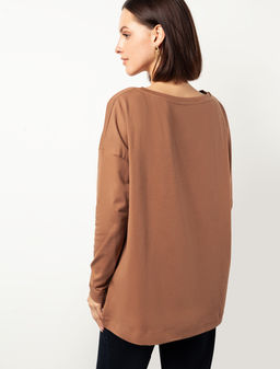 VILATTE / Джемпер из премиального хлопка с эластаном  фото 5