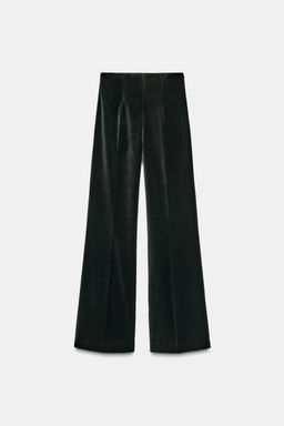 VELVET FLARE TROUSERS ZW COLLECTION - Zara фото 9