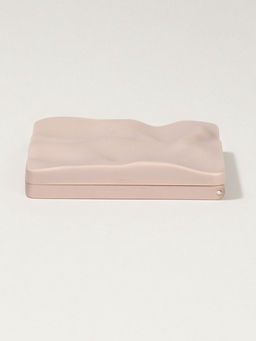 Зеркало складное «Волна», 7×7 см, с увеличением х2, бежевое