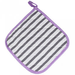 Кухонный комплект "Лайн-3": прихватка-варежка 15х30см + прихватка 20х20см, рогожка 171г/м2, хлопок 100%, наполнитель - ватин 280г/м2, на пластмассовом подвесе, "Домашняя мода" (Россия)