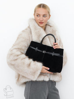 Сумка женская кожаная 990172NN black Natale Navetta  в Новосибирске