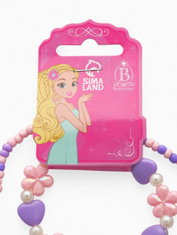 Цена за 2 шт. Набор детский Выбражулька «Ромашки с бабочкой», 2 предмета: бусы, браслет, МИКС