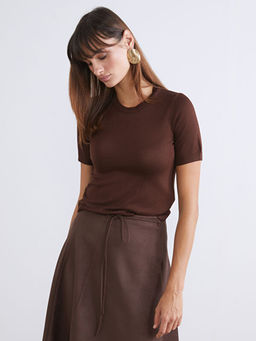 Bisiklet Yaka Kad?n Triko Kazak