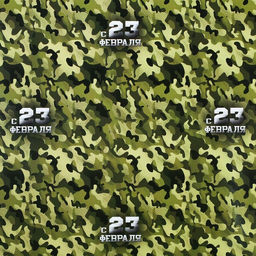 Цена за 10 шт. Бумага упаковочная глянец Камуфляж, 23 февраля, 100?70 см