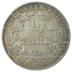 1/2 марки 1915 года J Германия