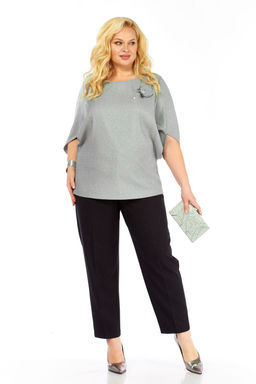 Костюм Элль стиль 2436 серый/черный