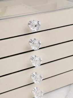 Шкатулка акриловая 5 слоев бежевая 23,5х13,5х16,5 см / XY2844-5 /уп 24/ - Галеонтрейд фото 3