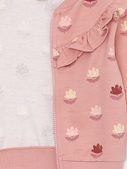 K?z Bebek Fermuarl? Sweatshirt ve E?ofman Alt 2li Tak?m - Waikiki фото 3