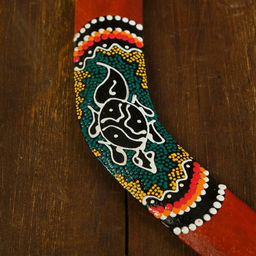 Сувенир бумеранг «Цветной узор», 40×6×0.7 см