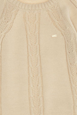 Кремовый меланжевый свитер для девочки Неожиданная скидка в корзине - U.s. polo assn фото 3