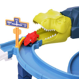 Паркинг-Трек "Городская эстакада с динозаврами" в коробке