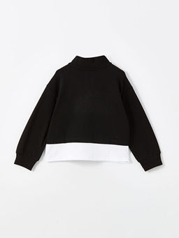 Dik Yaka K?z ?ocuk Sweatshirt - Waikiki фото 2
