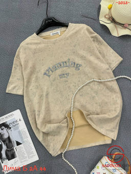 Футболки оверсайз с надписью