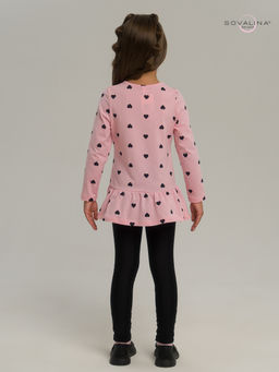 Костюм Алиса черные сердечки на розовом-черная - Sovalina фото 18