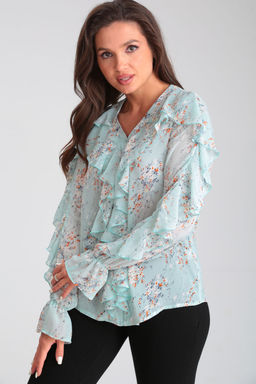 Блуза Modema 548-2 мятный  фото 4