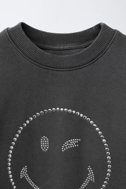SMILEYWORLD ® STUD SWEATSHIRT - Zara фото 3