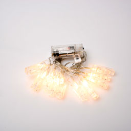 ULD-S0200-010/STB/2AA WARM WHITE IP20 CLIPS Гирлянда светодиодная на батарейках 2AA (не в/к), Прищепки, 2м. 10 светодиодов. Теплый белый свет. Провод прозрачный. TM Uniel.