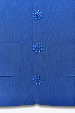 CARDINGAN WITH BEADED BUTTONS - Zara фото 7