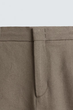 VISCOSE-JUTE TROUSERS - Zara фото 8