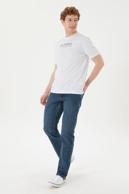 Брюки джинсовые U. S. Polo Assn зеленые из хлопка - U.s. polo assn фото 10
