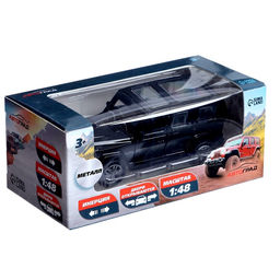 Машинка металлическая «Крузер», 1:48, инерция, открываются двери, цвет чёрный