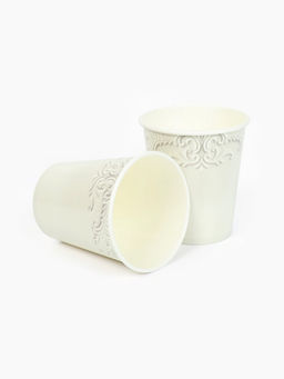 Цена за 10 шт. Стакан одноразовый бумажный «Керамика, узоры», 250 мл