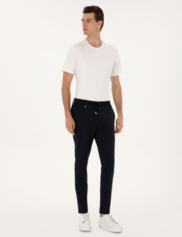 Lacivert Slim Fit Klasik Jogger Pantolon - Pierre cardin фото 3