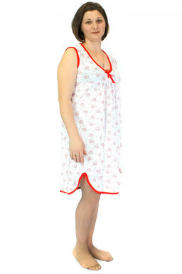 Арт. 6112 Ночная сорочка без рукав Цвет:ассорти