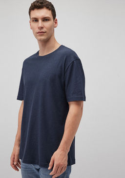 Lacivert Basic Tisort - Mavi фото 2