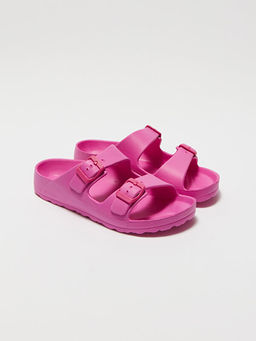 Toka Detayl? ?ift Bantl? K?z ?ocuk Terlik