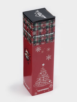 Термос гильза Мастер К, 500 мл, 24?7 см, с кружкой, с помпой, сохраняет тепло 10 ч, нержавеющая сталь, чёрный