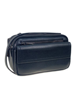 Сумка мужская из натуральной кожи, цвет черный