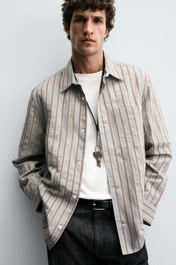 STRIPED FLOWING SHIRT - Zara фото 6
