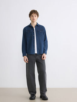 Regular Fit Erkek Jean G?mlek