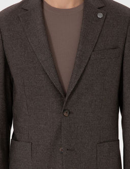 Kahverengi Slim Fit Tak_m Elbise