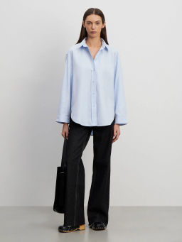 Рубашка однотонная - Emka фото 2