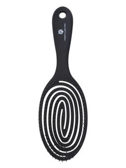 Kristaller Расческа для волос продувная / Улитка 2193, нейлоновые штифты, 23 см, черный