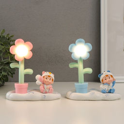 Фигурка светящаяся Малышка в забавной шапке, 12?6.7?13 см, МИКС