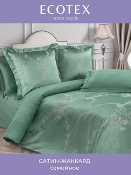 Постельное белье Анжелика Семейный (подарочная упаковка) + 4 наволочки - Ecotex фото 5