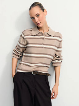 Джемпер из вискозы в полоску / Zarina  фото 2