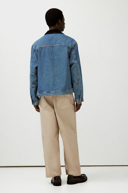 Cazadora denim con cuello de pana Regular Fit - H&m фото 4