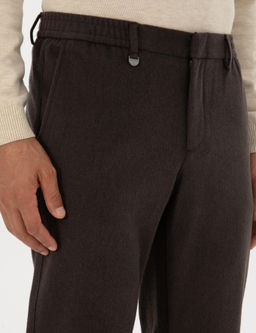 Kahverengi Slim Fit Flanel Dokulu Kuma_ Pantolon - Pierre cardin фото 5