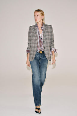 BLAZER CUADROS ZW COLLECTION / Gris - Zara фото 6