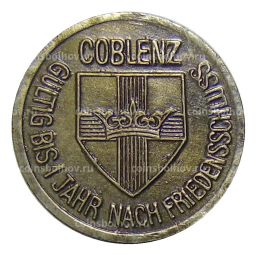 Монета 10 пфеннигов 1918 года Германия  Нотгельд Кобленц