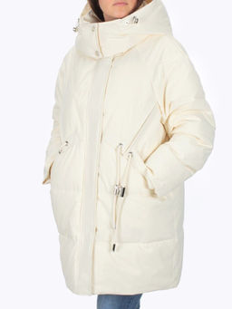 H23-680 MILK Куртка зимняя облегченная женская (150 гр. холлофайбер) - Фабричный китай фото 3